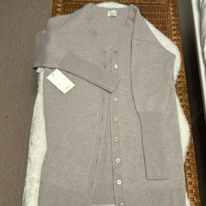 BNWT WILFRED HEATHER ASHEN MERINO CARDIGAN